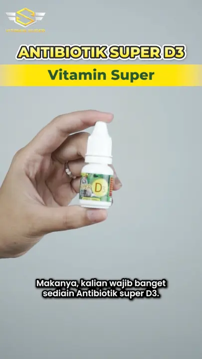 Obat Kucing Antibiotik Super D3 Antibiotik Penurun Panas, Lumpuh, Demam, Infeksi Virus, Infeksi Bakteri, Lemes, dan Radang tenggorokan