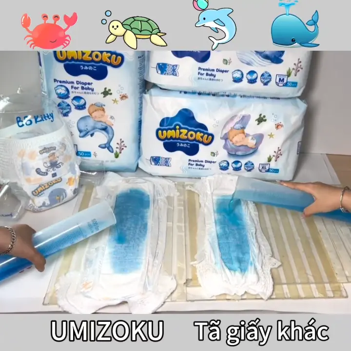 Tã Em Bé Umizoku 50 Chiếc Mềm Unisex Mọi Kích Cỡ M L XL XXL XXXL XXXXL Thoải Mái