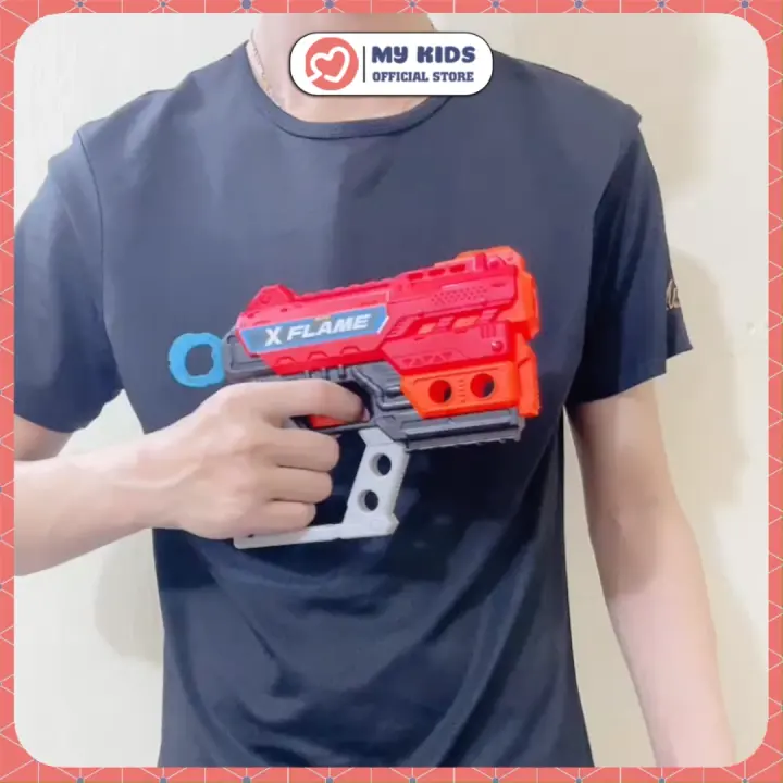 Đồ Chơi Trẻ Em Phóng Xốp Neft Cỡ Nhỏ PISTOL GUN MAUSER C96 2 Màu Xanh Đỏ - Nhựa ABS An Toàn Với Trẻ Em