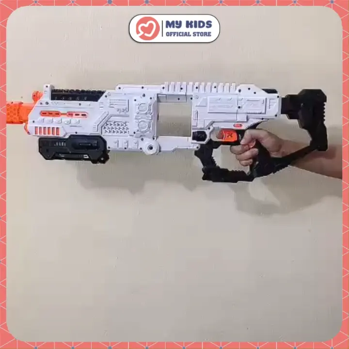 Đồ Chơi Trẻ Em Phụt Xốp Neft Dùng Pin SÚNG ĐIỆN MK46 - Nhựa ABS An Toàn Với Trẻ Em