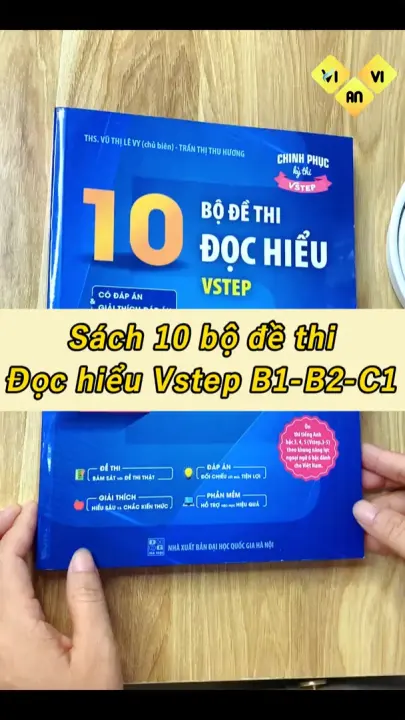 Sách 10 bộ đề thi Đọc hiểu Vstep B1-B2-C1 (tiếng Anh bậc 3,4,5)|Ôn thi TOEFL iBT reading, Vstep reading |Vstep practice tests|Tổng hợp đề thi vstep b1 b2 c1| Đọc hiểu tiếng Anh cho học sinh giỏi, ôn thi chuyên ngữ| Vivian