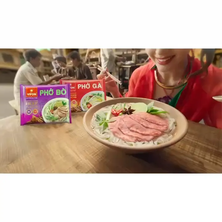 [MUA 2 GIẢM 15%][VOUCHER đến 80K]-Thùng 30 gói Phở VIFON vị Bò / Gà / Chay Rau Nấm  65gr/gói