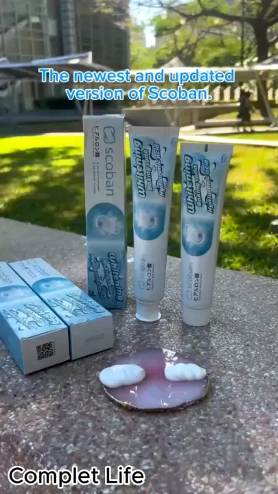 Scoban 20X Whitening Toothpaste Baking Soda + Hyaluronic Acid Freshens Breath and Reduces Plaque200g