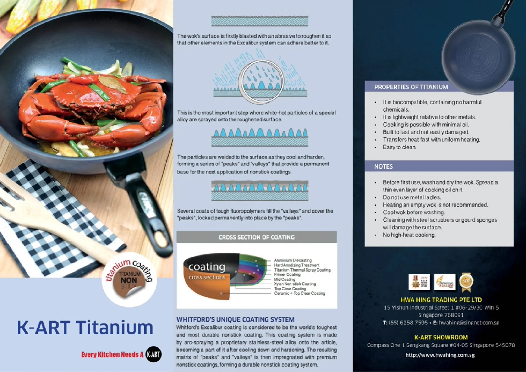 K Art Titanium Wok Pan For Gas Use Lazada Singapore