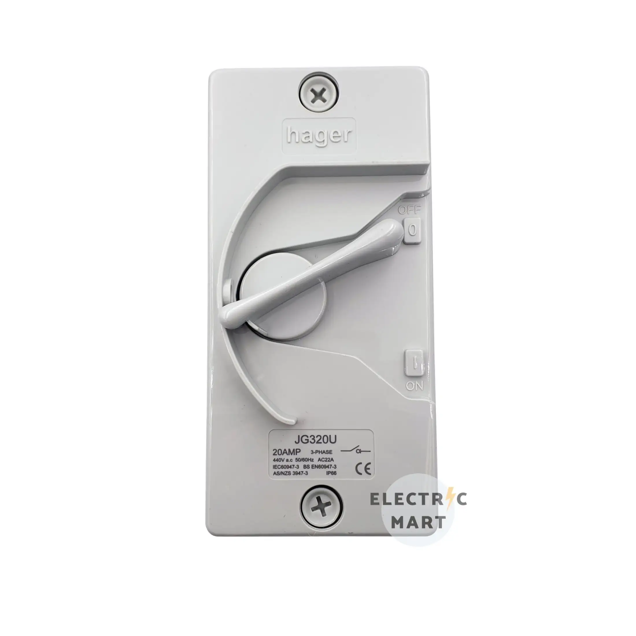 Hager Jg320u 20a 3 Pole 3p Pvc Weatherproof Isolator Ip66 Lazada Singapore