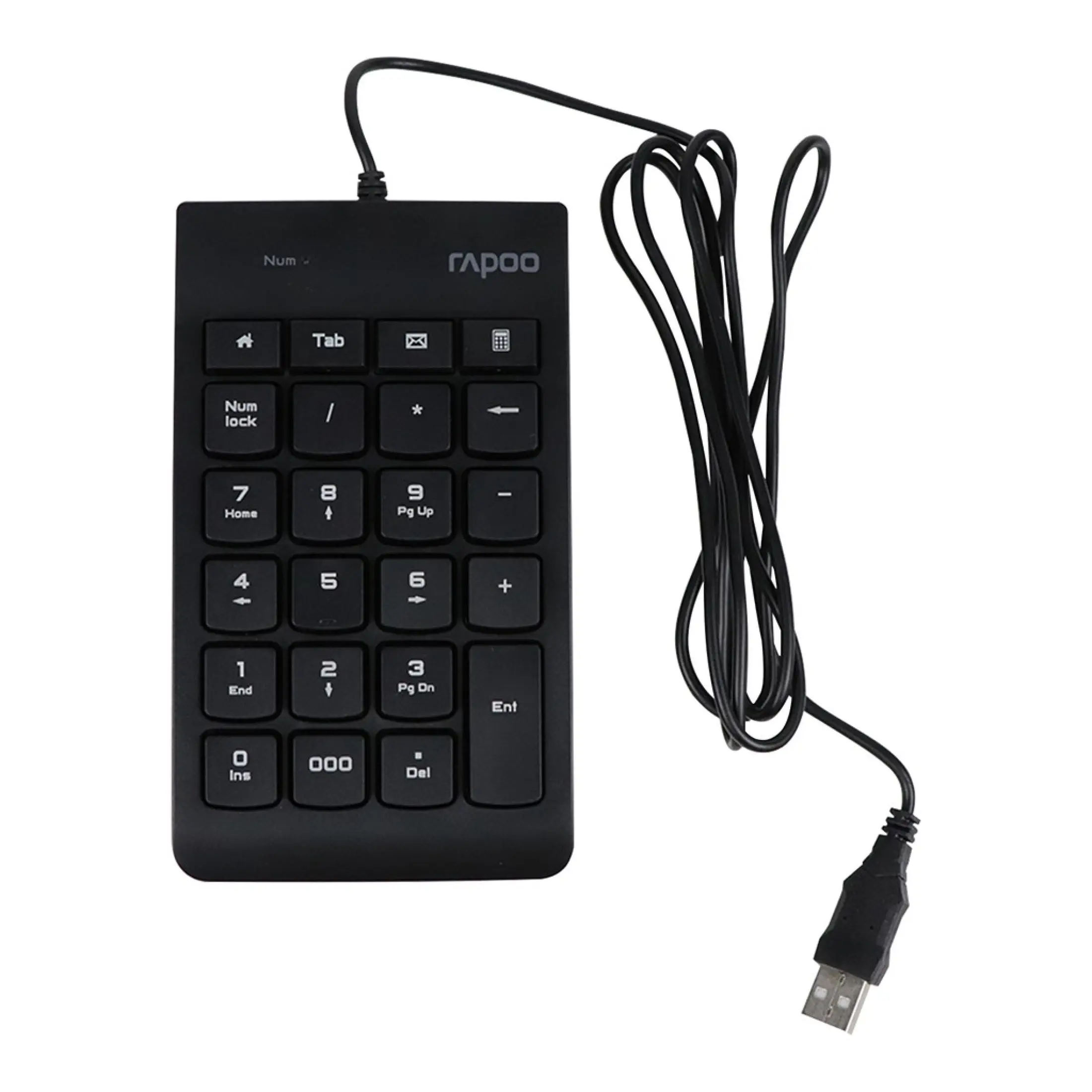 RAPOO K10 23-Keys Compact Wired Numeric Keypad USB Number Pad for PC Laptop  | Lazada Singapore