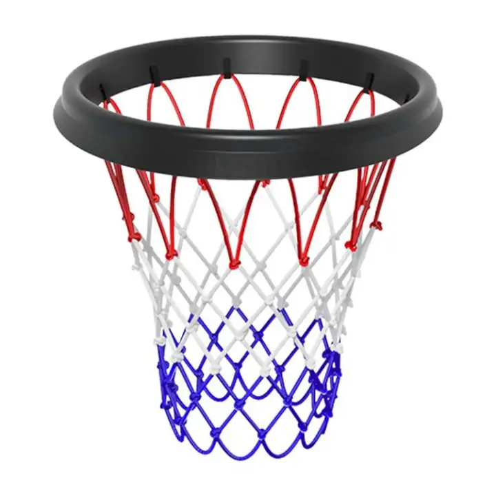 Basketball Hoop Net All-Weather Portable Basketball Nets for Hoop Heavy Duty Basketball Hoop Net Replacement Professional Basketball Netting for Hoop Indoor/Outdoor realistic