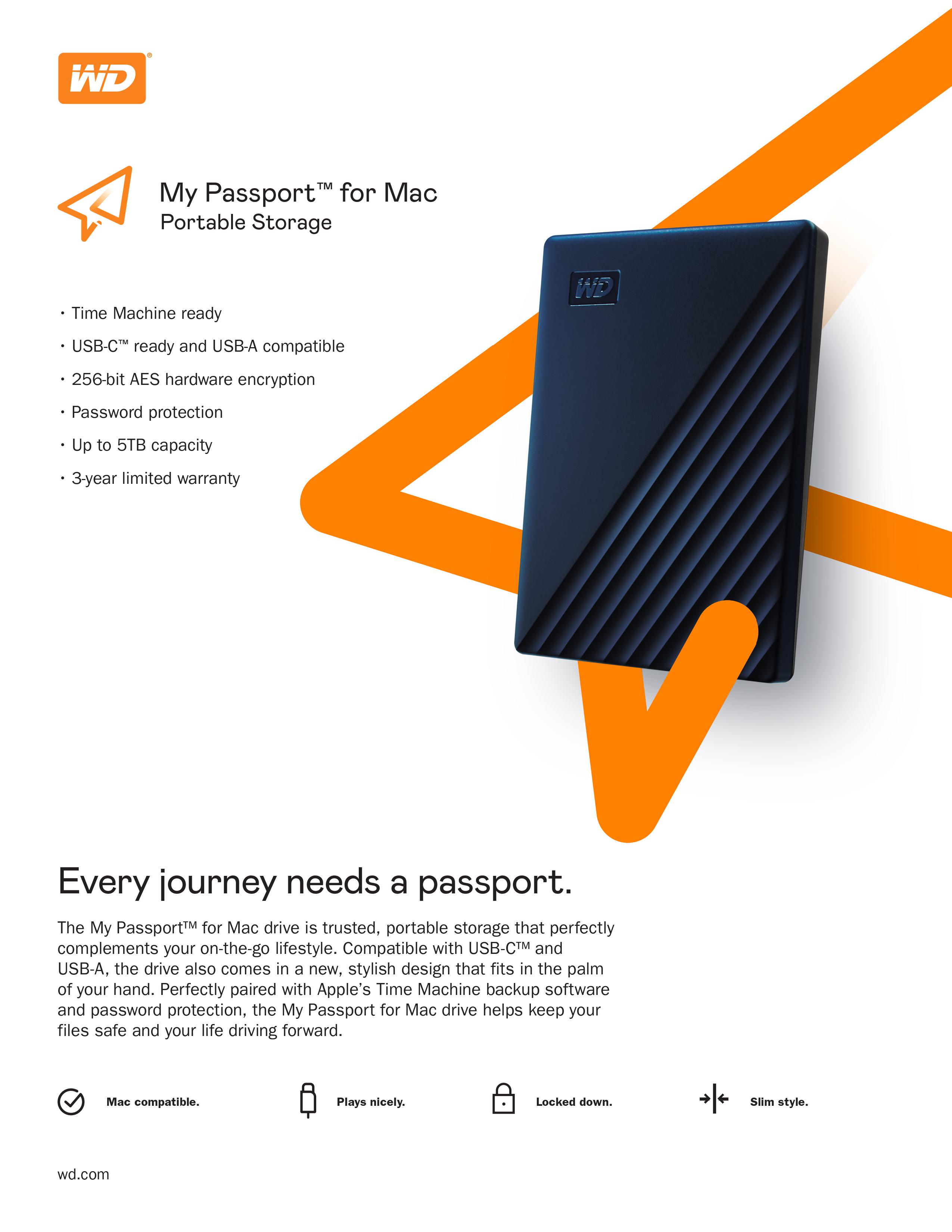 wd 2tb black my passport for mac portable external hard drive - usb 3.0 - wdbp6a0020bbk-wesn coupon