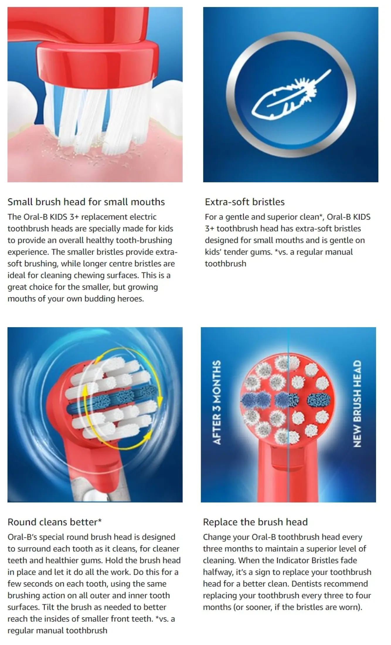 Various Designs Oral B Stages Kids Replacement Electric Toothbrush Heads Disney Princess Frozen Star Wars Cars Spiderman Lazada Singapore