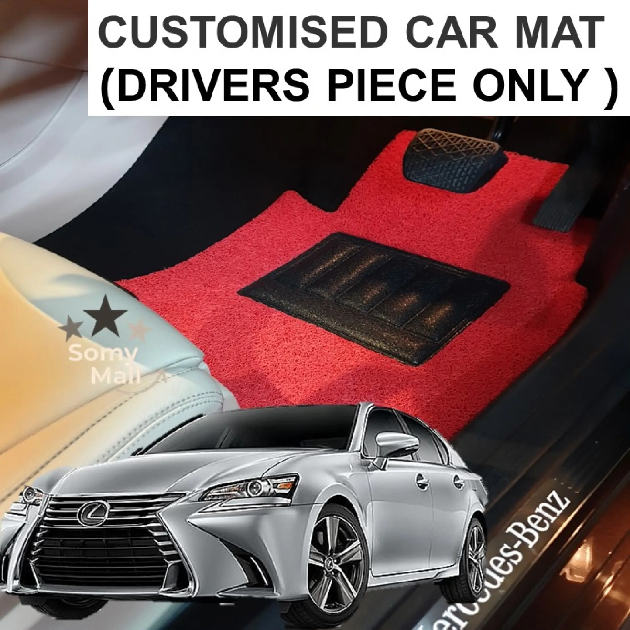 Driver Piece Only Customised Car Mat Lexus Nx Lexus Es Lexus Is Lexus Rx Lexus Ux Lexus Ct Lexus Gs Carmats Car Mats Car