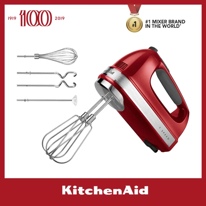 KitchenAid 9 Speed Hand Mixer - Almond Cream - 5KHM9212BAC