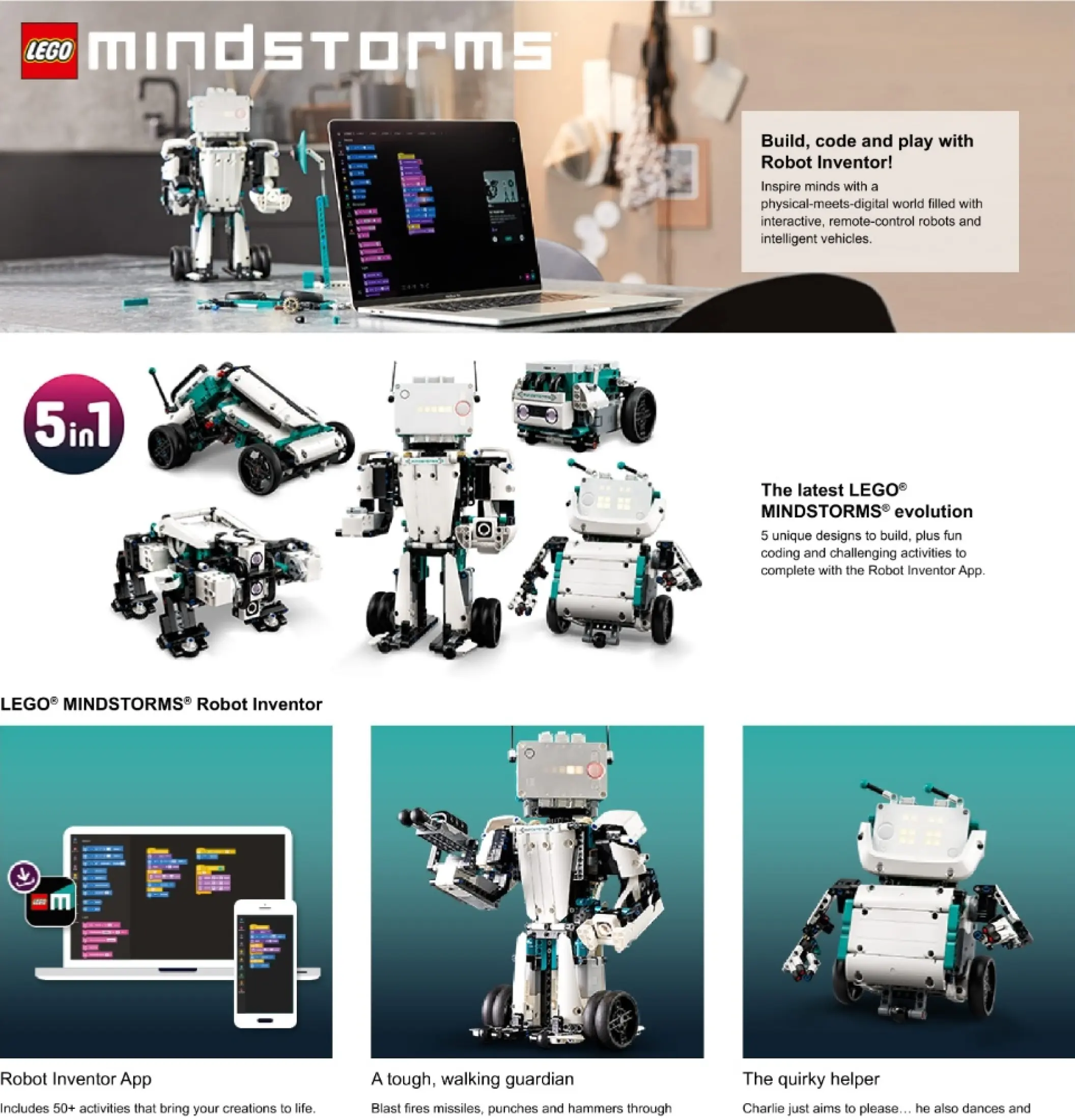 Lego Mindstorms 51515 Robot Inventor 949 Pieces Lazada Singapore