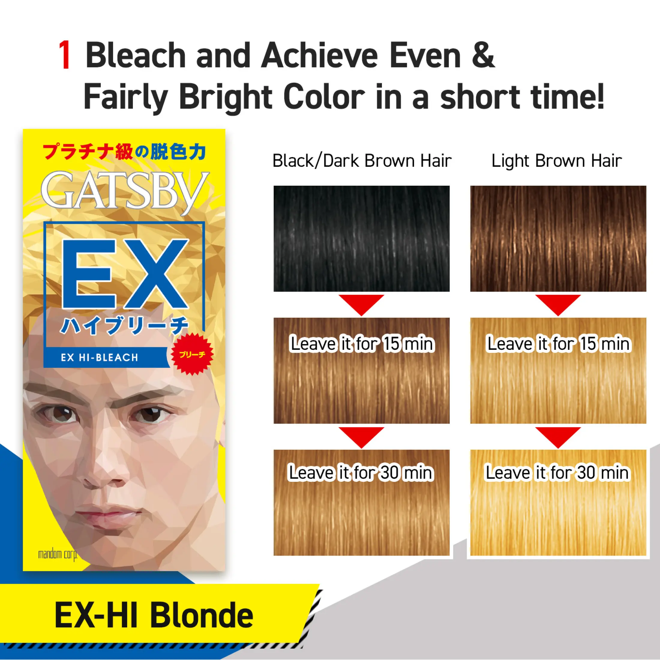 Gatsby Ex Hi Bleach Hair Dye 1pc Lazada Singapore