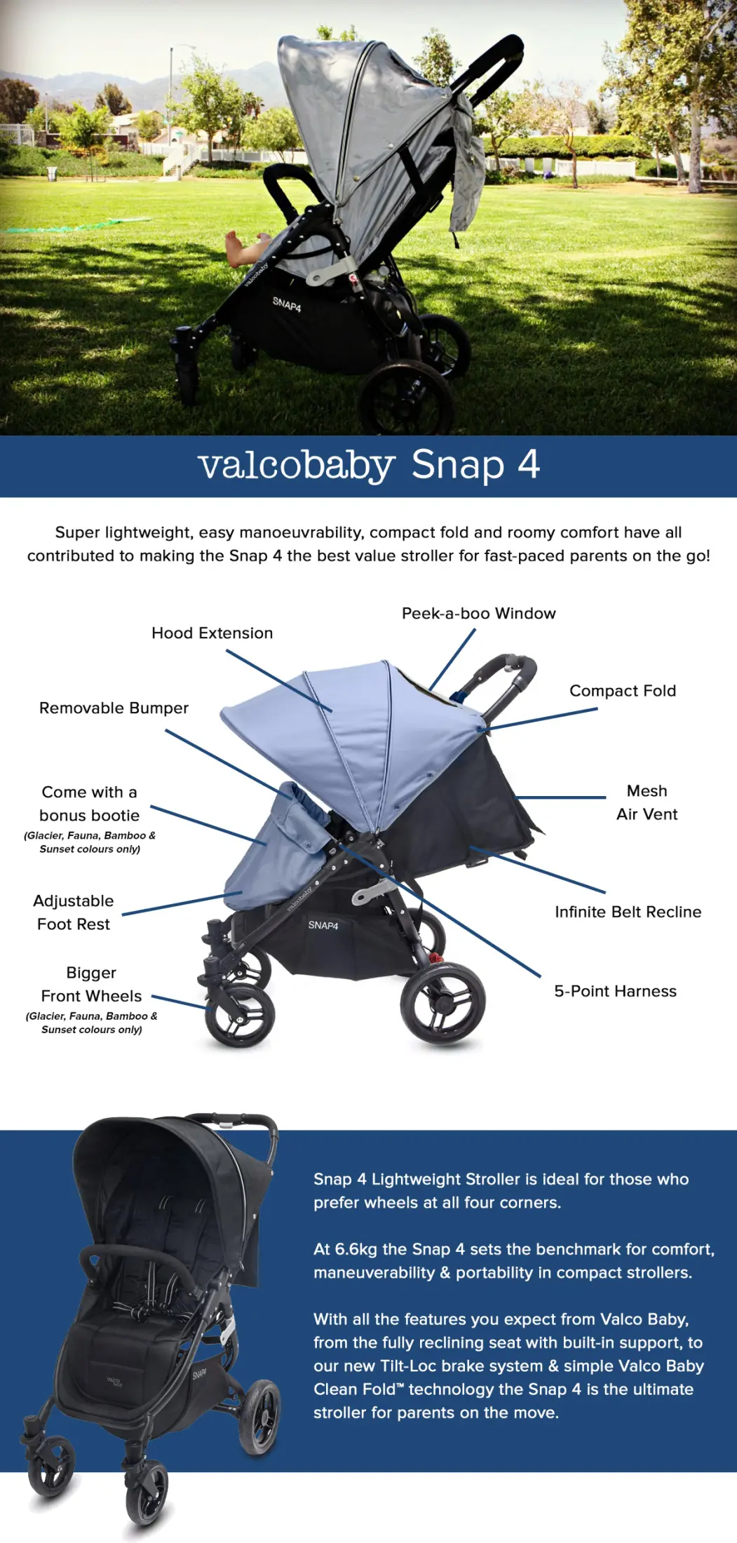 Valco baby clearance snap 4 air