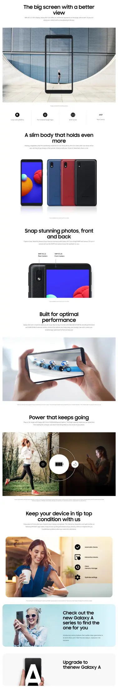 Samsung Galaxy A01 Core 16gb Brand New Sealed Set Lazada Singapore