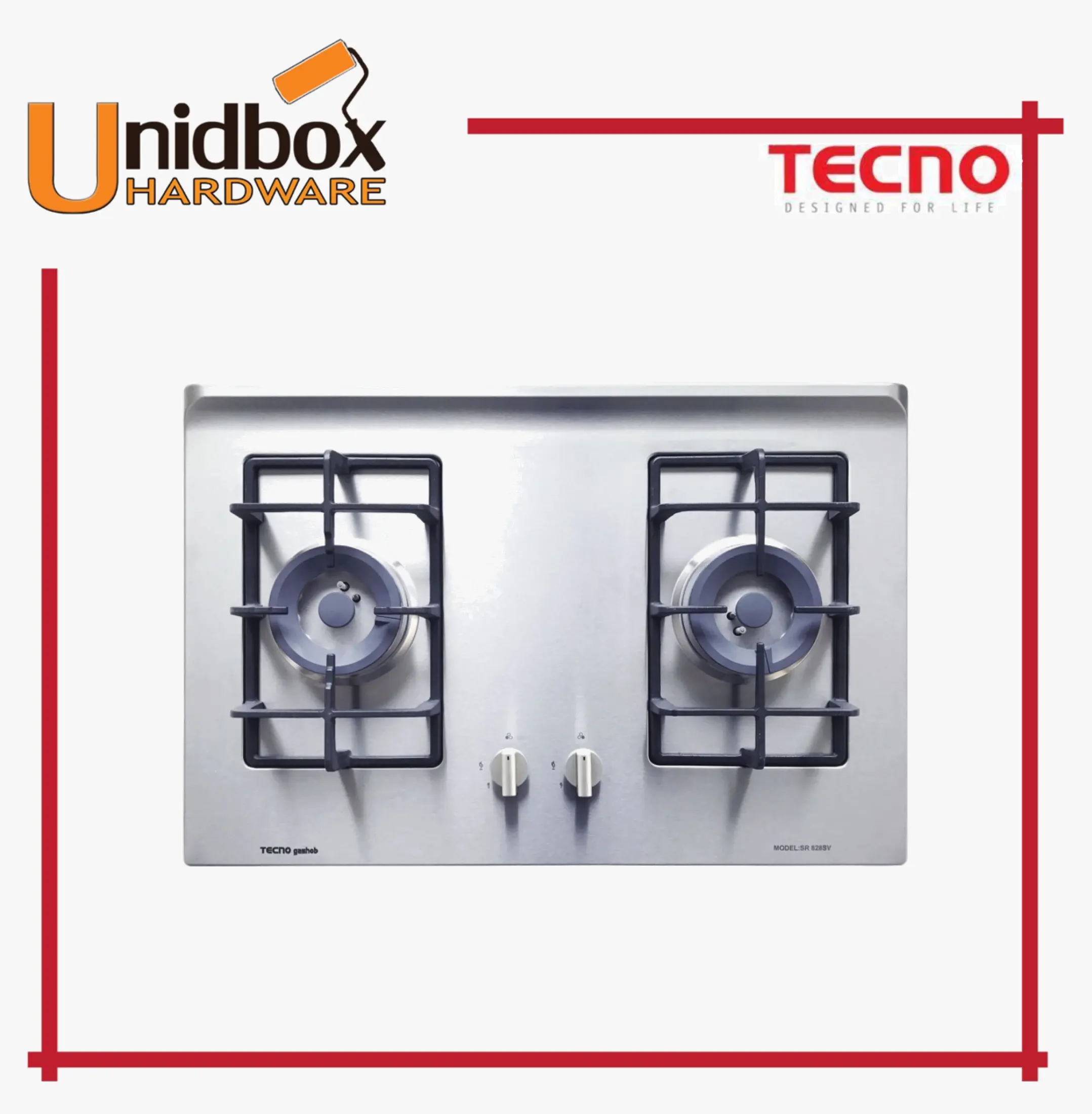 Sr828sv 75cm Stainless Steel Hob With Inferno Wok Pub Tecno 2 Burners Kitchen Appliances Gas Stove Lazada Singapore