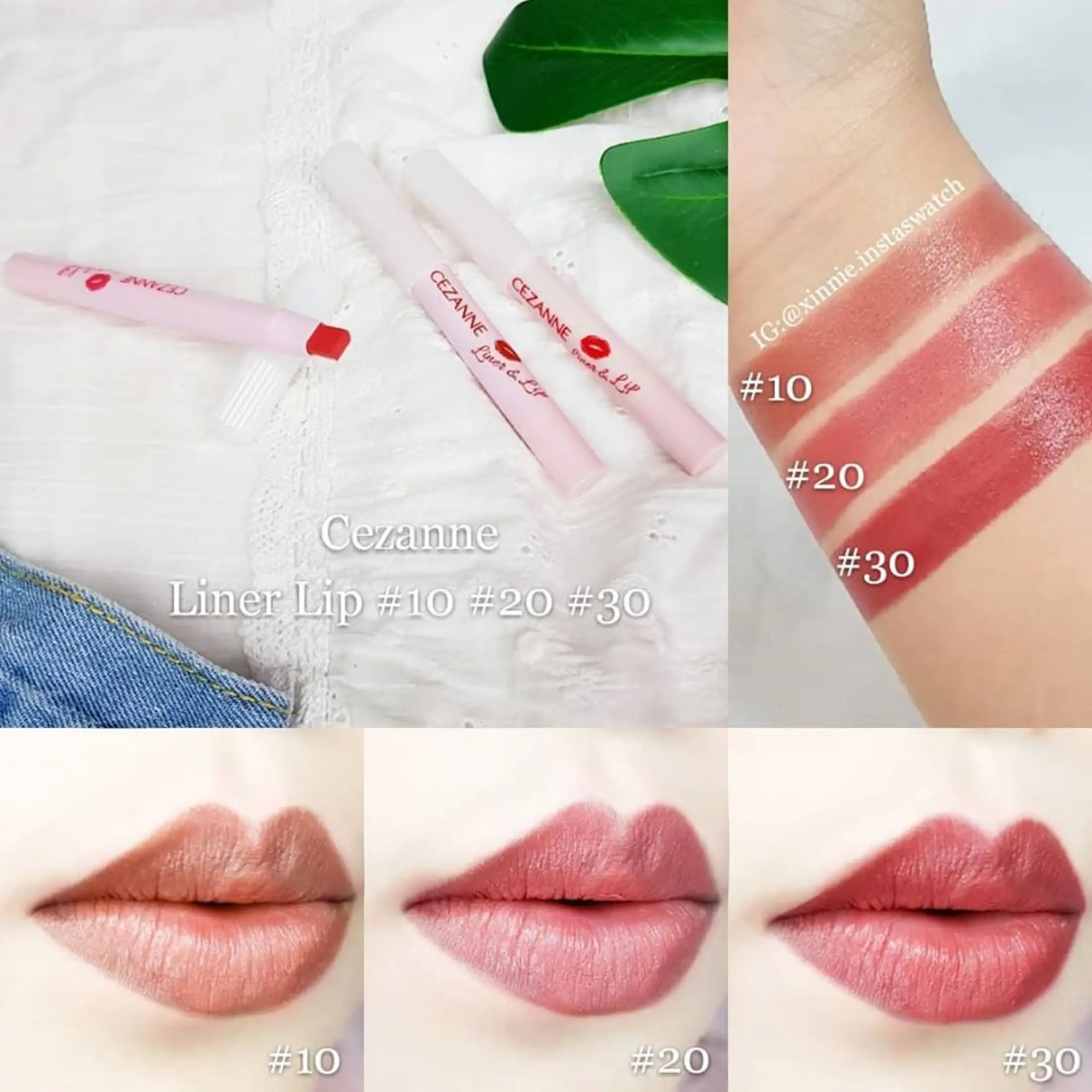 Cezanne Liner Lip In Shade 30 Red Lazada Singapore