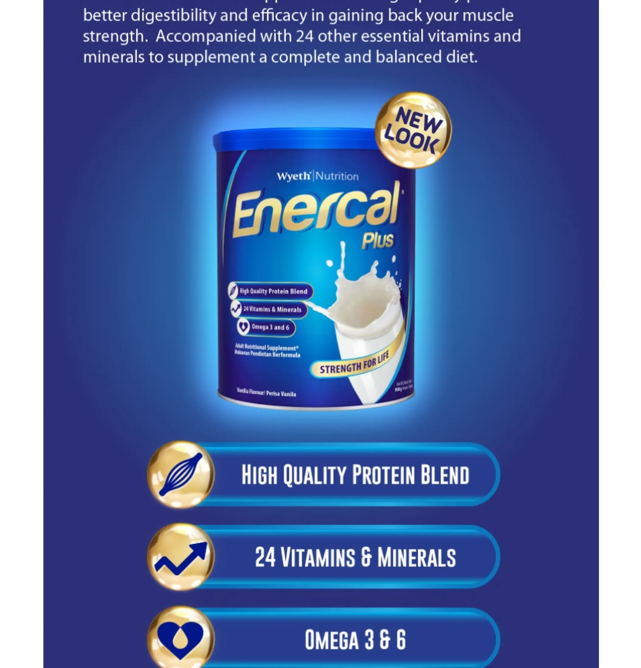 Wyeth Nutrition Enercal Plus 900g Lazada Singapore