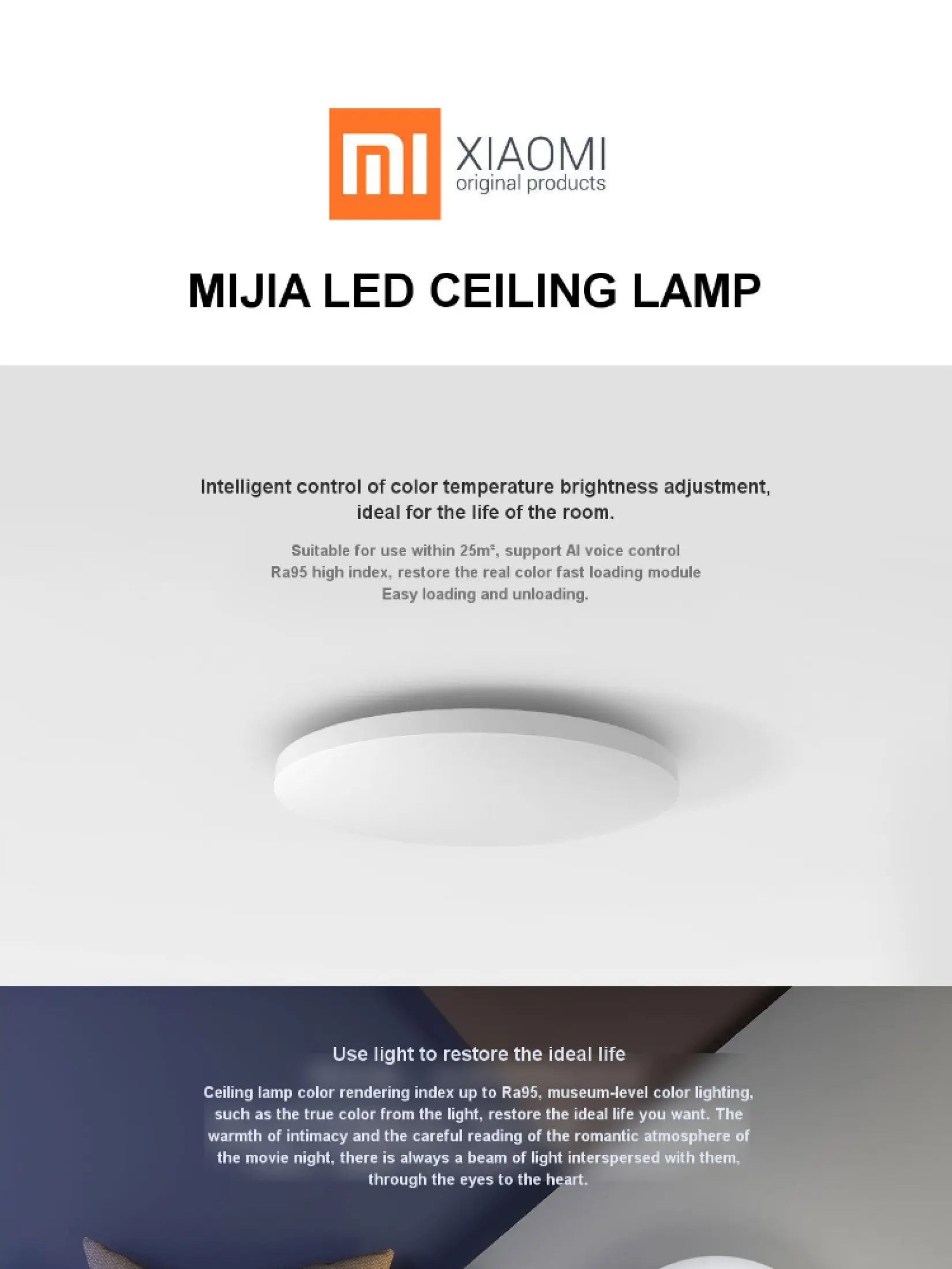 Xiaomi Mi Smart Led Ceiling Light Lazada Singapore