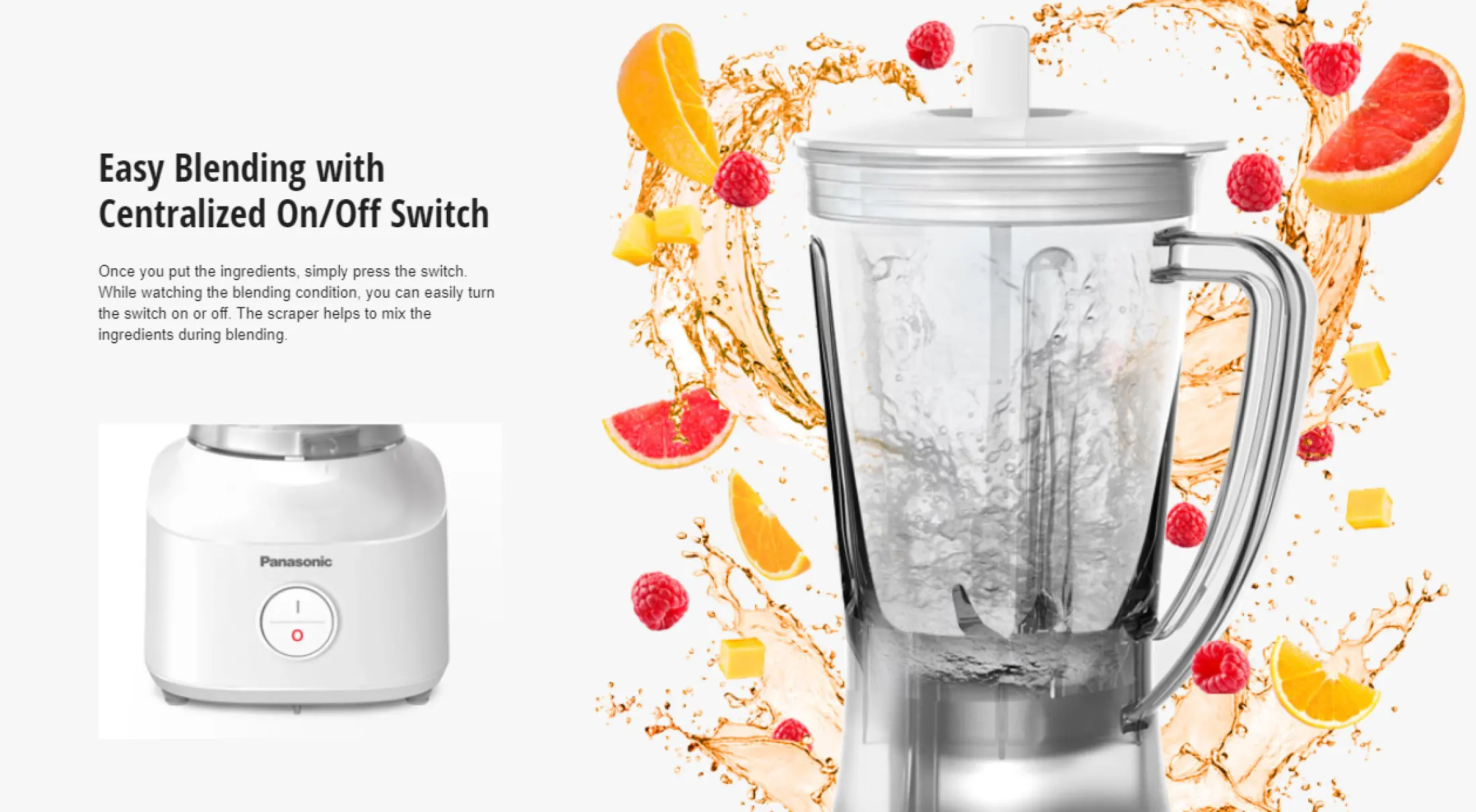 Panasonic Mx M0 Blender White Mx M0wsp Newly Launched 1 Year Local Warranty Lazada Singapore